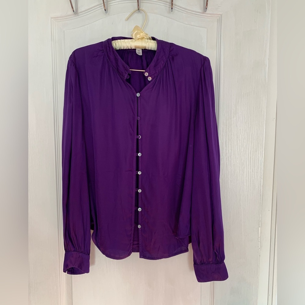 Bella Dahl Deep Purple Blouse